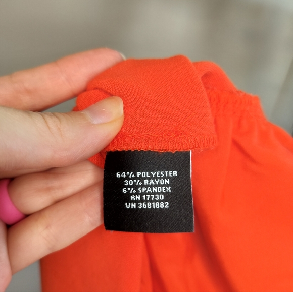 Victoria Beckham for Target Red and Black Dress with Scallop Details size small - Picture 6 of 7